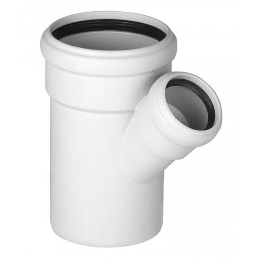 Тройник двухраструбный 45 град. 50 для бесшумной канализации