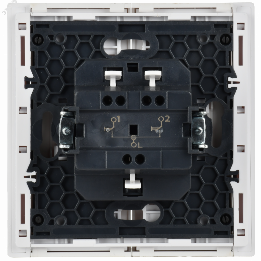 FORTE&PIANO Выключатель жалюзи 10А FP211 белый IEK