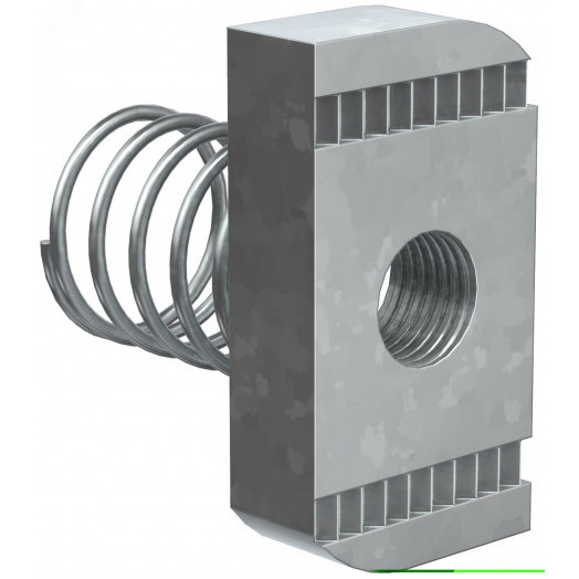 Гайка канальная с пружиной М10х40