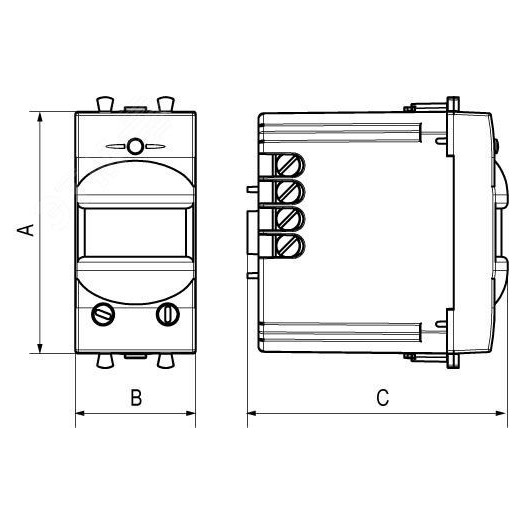 Avanti Датчик движения ''Ванильная дымка'', 16A, 1 модульный