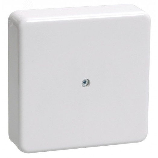 Коробка распаячная КМ для открытой проводки 75х75х20мм белая