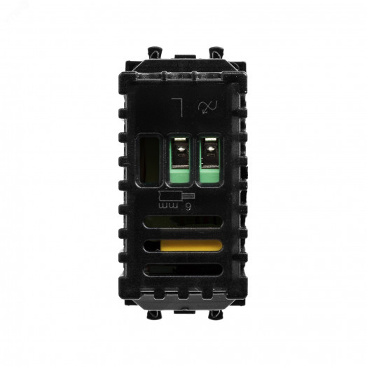 Avanti Диммер поворотный ''Черный квадрат'', 16A, 1 модульный