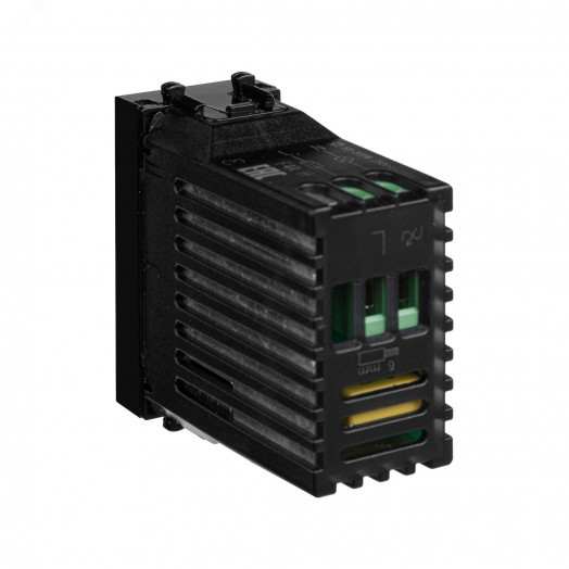 Avanti Диммер поворотный ''Черный квадрат'', 16A, 1 модульный