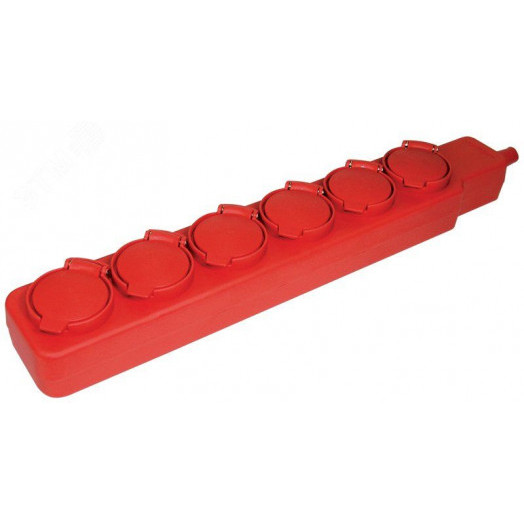 Удлинитель У06В 6 места с защитными крышками IP44 2Р+PE/5метров 3х1мм2 16А/250В