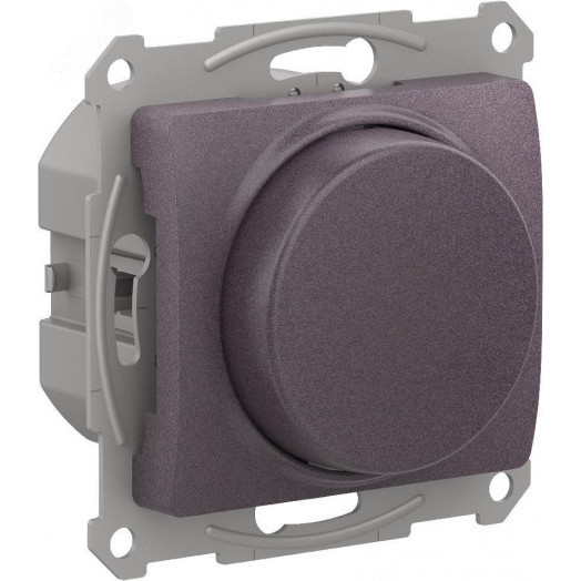 GLOSSA СВЕТОРЕГУЛЯТОР (диммер) повор-нажим, LED, RC, 400Вт, мех.,  СИРЕН.ТУМАН