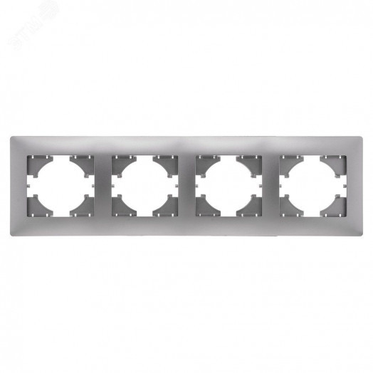 GUSI Bravo РАМКА 4-местная, цвет серебро.