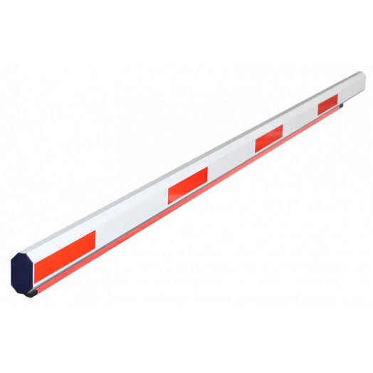 Стрела с 2-х цветной подсветкой, 6 м, резиновая амортизирующая кромка