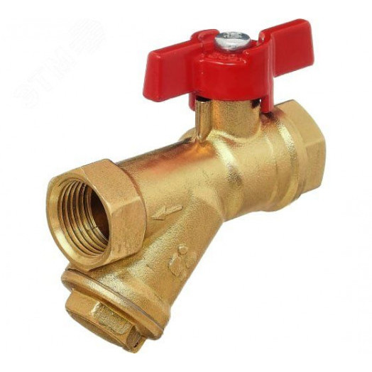 Кран-фильтр 11Б27п1 1/2' А30/1 ВВ бабочка