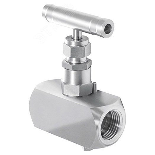 Клапан игольчатый 1/2' - 1/2' внутр.-внутр., мате иал - нержавеющая сталь, макс. рабочее давление - 40 МПа, макс. рабочая температура - 240 С