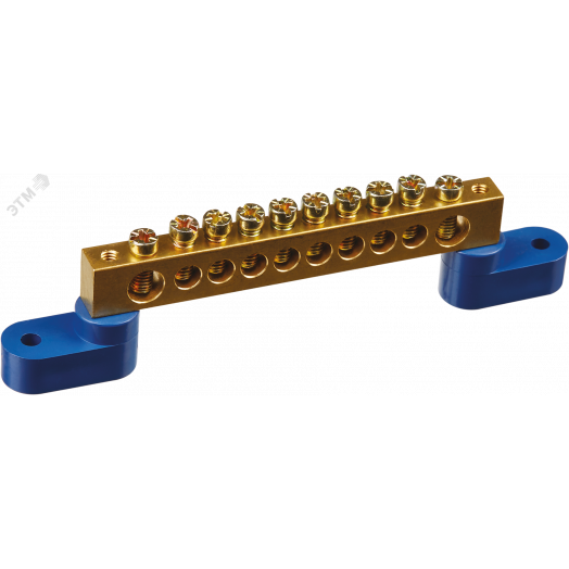 Шина нулевая на двух угловых изоляторах NBB-M812-10C2/B