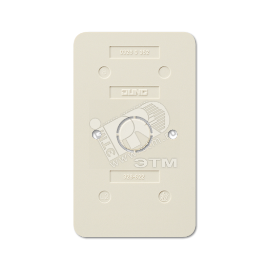 Плата монтажная огнестойкая для установки сдвоенных АР-розеток на горючей поверхности