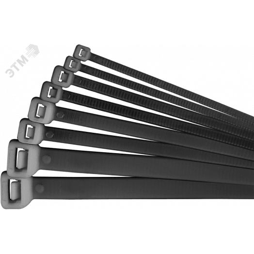 Хомут 100х3.6мм черный нейлон (100шт)