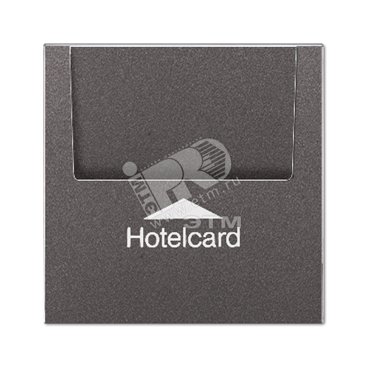 Накладка карточного выключателя (без механизма)  Серия LS990  Материал- ударопрочный термопласт  Цвет- антрацит