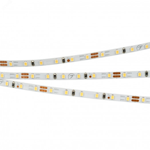 Лента LED MICROLED-M120-4мм 24V Warm3000 (5.4 W/m, IP20, 2216, 5м) (ARL, узкая)