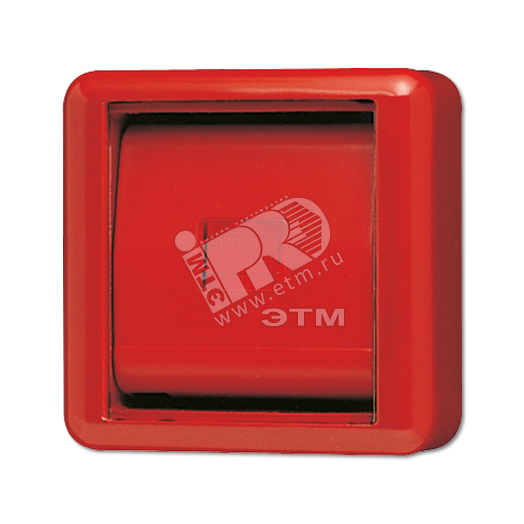 Крышка со стеклом – красная клавиша и красное окошко