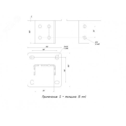 STRUT-подвес двойной HDZ