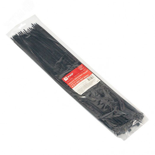 Хомут 4.8х450 черный нейлон (100шт)
