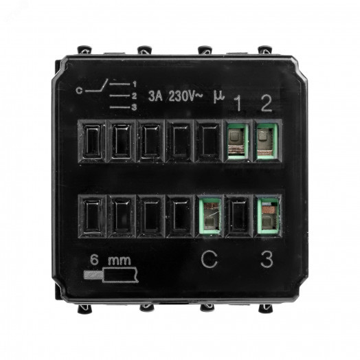 Avanti Механизм управления вентиляторами ''Черный квадрат'' 2 модульный