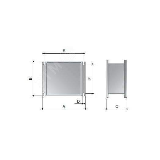 Коробка ответвительная 154х129х58мм IP66 RAL9006 алюминиевая