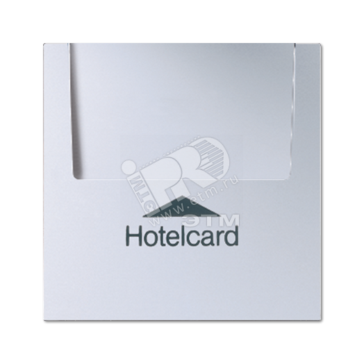 Накладка карточного выключателя (без механизма)  Серия LS990  Материал- ударопрочный термопласт  Цвет- алюминий