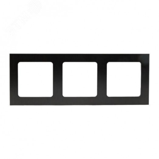 Стокгольм Рамка 3-местная металлическая черная