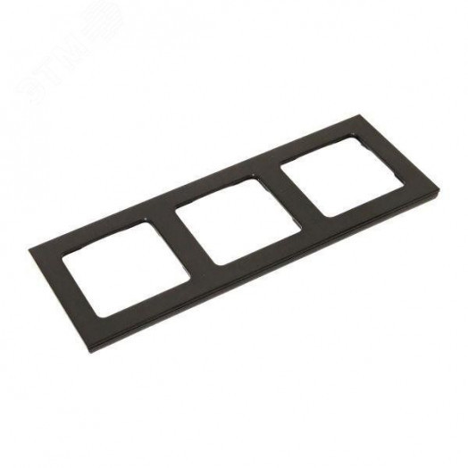 Стокгольм Рамка 3-местная металлическая черная