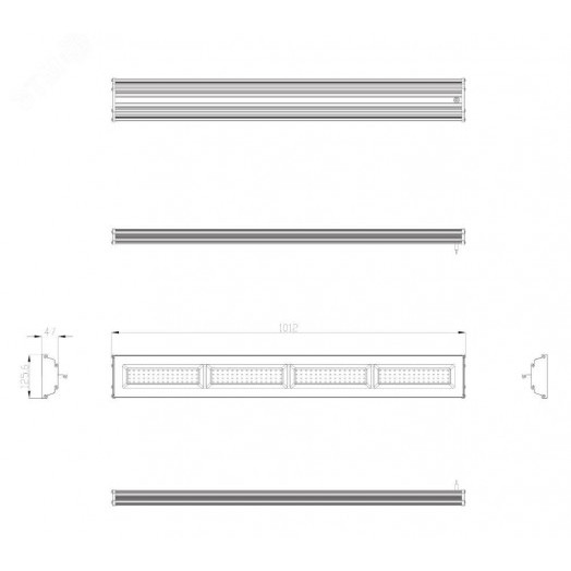 Cветильник cветодиодный подвесной IP65 200Вт 21000Лм 5000К Кп