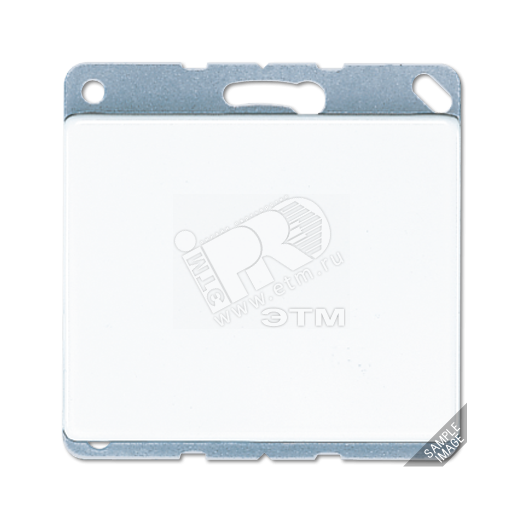 Крышка глухая с опорным кольцом  черная