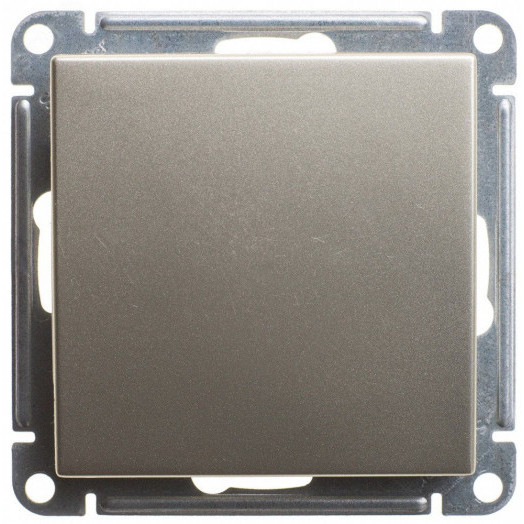 W59 Переключатель одноклавишный, 10АХ, механизм, матовый хром