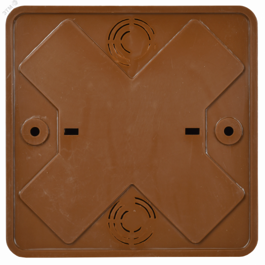 Коробка распаячная КМ для открытой проводки 100х100х29мм дуб