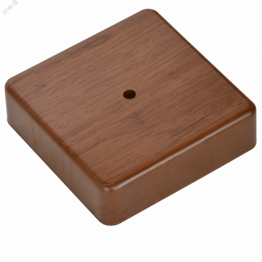 Коробка распаячная КМ для открытой проводки 100х100х29мм дуб