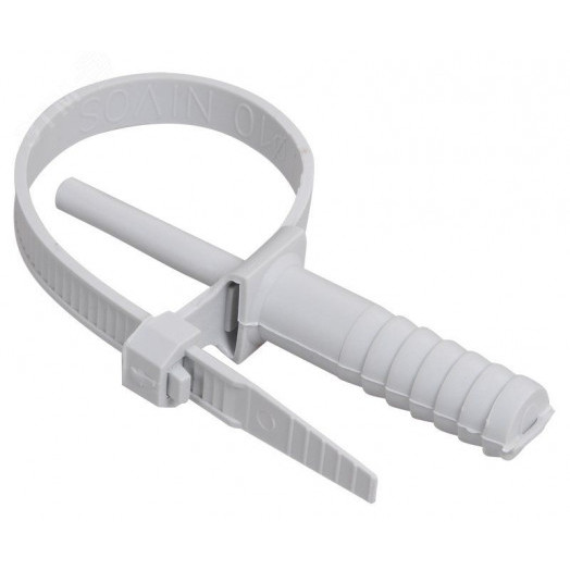 Хомут 7х150мм дюбельный серый (50шт)