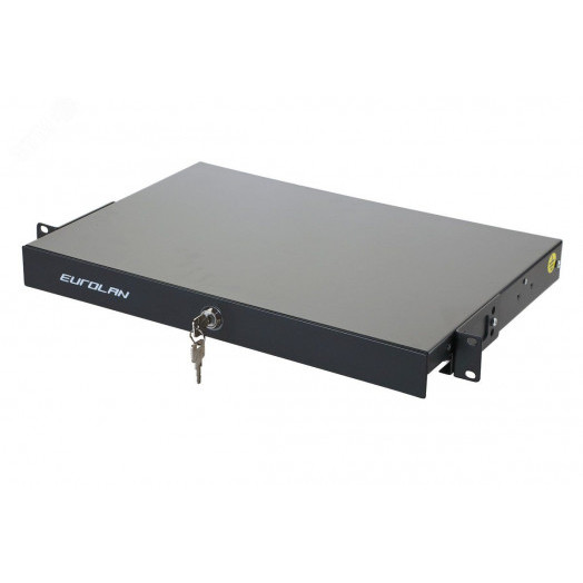 Панель оптическая серии 47D-24, 19 1U выдвижная, корпус на 24 адаптера, 8 дуплекс LC адаптеров, OM4