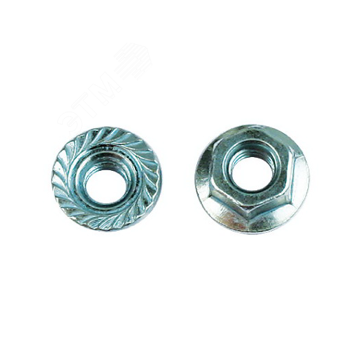 Гайка М12 с насечкой препятствующей откручиванию INOX