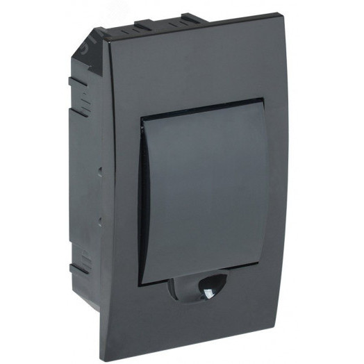 Корпус модульный пл. встр. ЩРВ-П-4 черный IP41