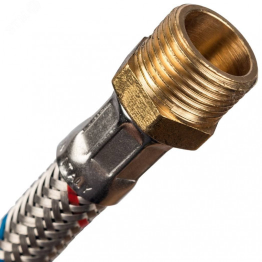 Подводка гибкая для воды НР 3/8' х ВР 1/2'  длина 40 см