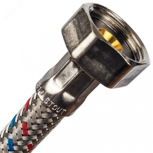 Подводка гибкая для воды НР 3/8' х ВР 1/2'  длина 40 см