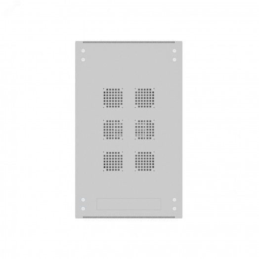 Шкаф напольный универсальный серверный R 22U 600х1000мм, 4 профиля 19, двери перфорированная и сплошная металл, боковые стенки съемные, регулируемые опоры, разобранный, серый RAL 7035