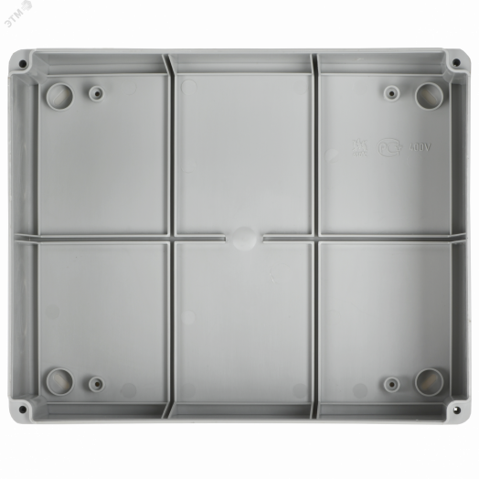 Коробка КМ41274 распаячная для открытой проводки 240х195х165мм IP55 (RAL7035 кабельные вводы 5 шт)