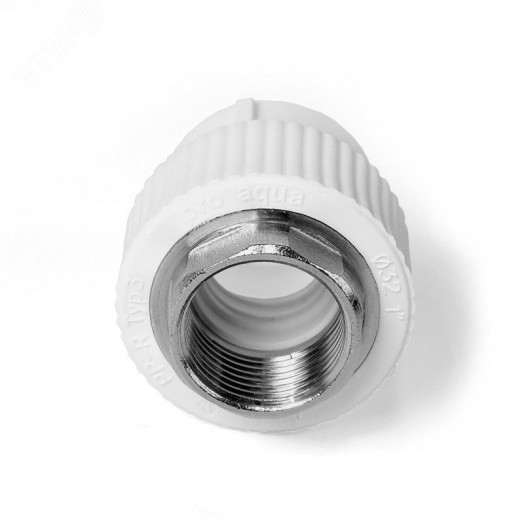 Муфта комбинированная 50x1 1/2' ВР под ключ полипропиленовая PPR белый