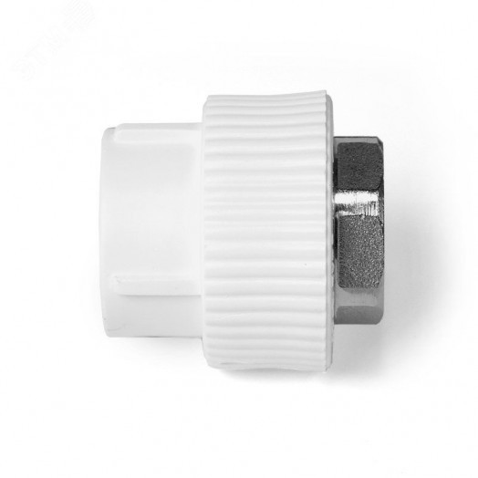 Муфта комбинированная 50x1 1/2' ВР под ключ полипропиленовая PPR белый