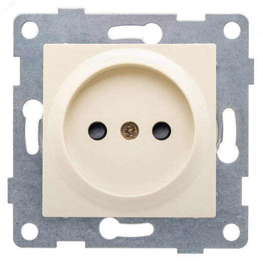 GUSI Ugra механизм розетки 1-ой б/з с з/ш,  скрытая  установка, 16А, 250В. Цвет бежевый.
