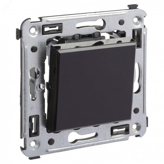 Avanti Переключатель одноклавишный в стену, ''Черный квадрат''