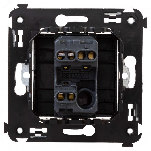 Avanti Переключатель одноклавишный в стену, ''Черный квадрат''