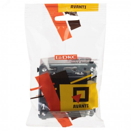 Avanti Переключатель одноклавишный в стену, ''Черный квадрат''