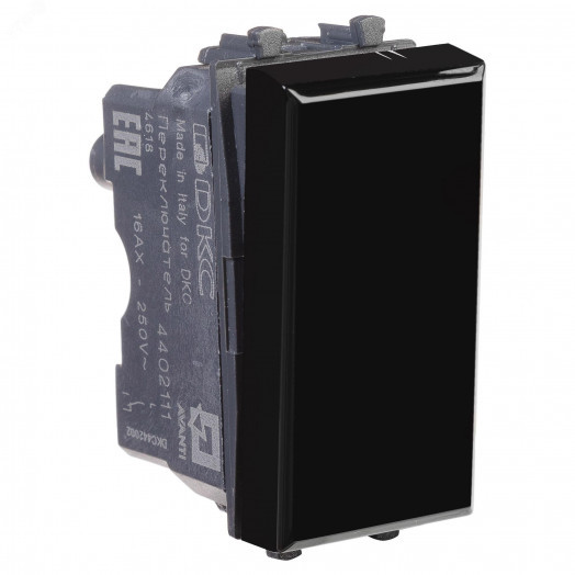 Avanti Переключатель ''Черный квадрат'', 16A, 1 модульный