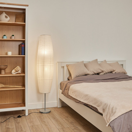 Торшер UML-T410 2хE27 WHITE напольный под две лампы Е27 2х60W Механический выключатель белый