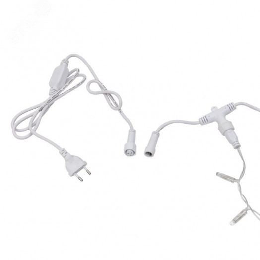 Гирлянда светодиодная Дождь 2х6 м, эффект мерцания, прозрачный провод, 230 В, диоды тёплый белый, 768 LED (партия 2020 - 768 LED)