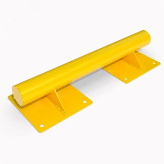 Колесоотбойник прямой D-57х1,5, H-100, L-500, желтый RAL1021