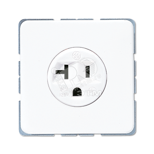 Розетка штепсельная SCHUKO 16А 250V с углом наклона 20 гр. белая